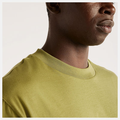 NEW BALANCE MEN'S SPORT ESSENTIALS COTTON GREEN TEE