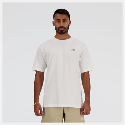 NEW BALANCE MEN'S SPORT ESSENTIALS COTTON WHITE TEE