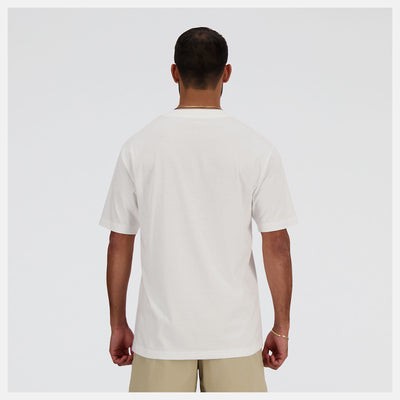 NEW BALANCE MEN'S SPORT ESSENTIALS COTTON WHITE TEE