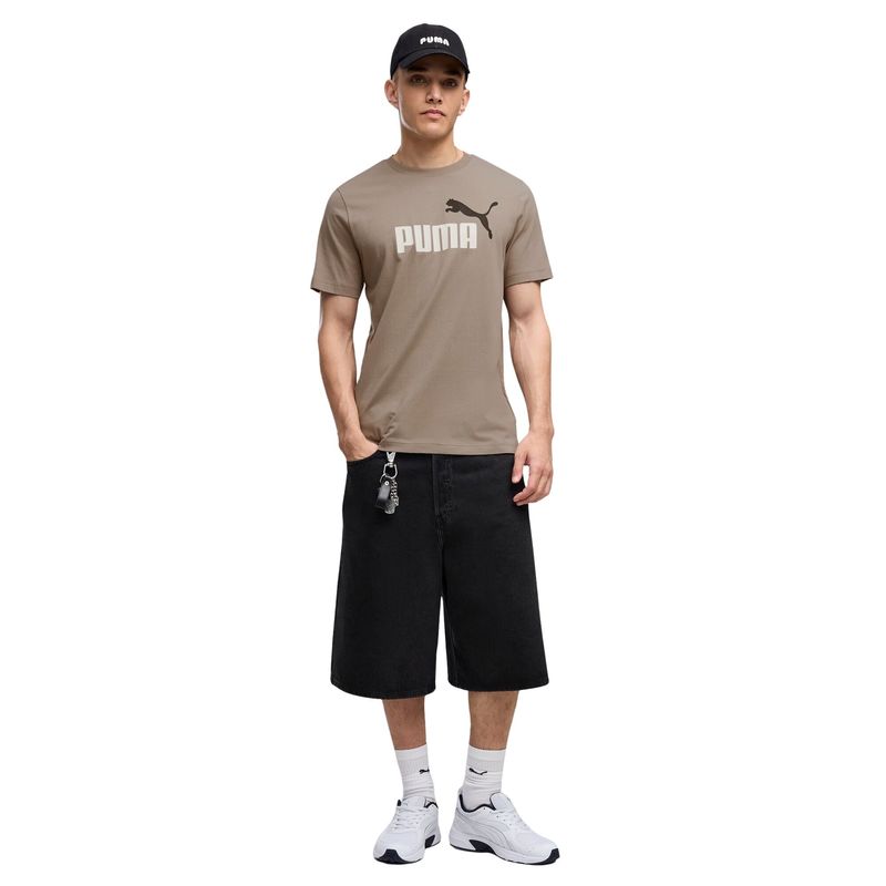 PUMA MEN'S ESSENTIALS 2 COLOUR NO. 1 LOGO MOUSE GREY TEE
