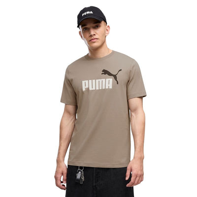 PUMA MEN'S ESSENTIALS 2 COLOUR NO. 1 LOGO MOUSE GREY TEE