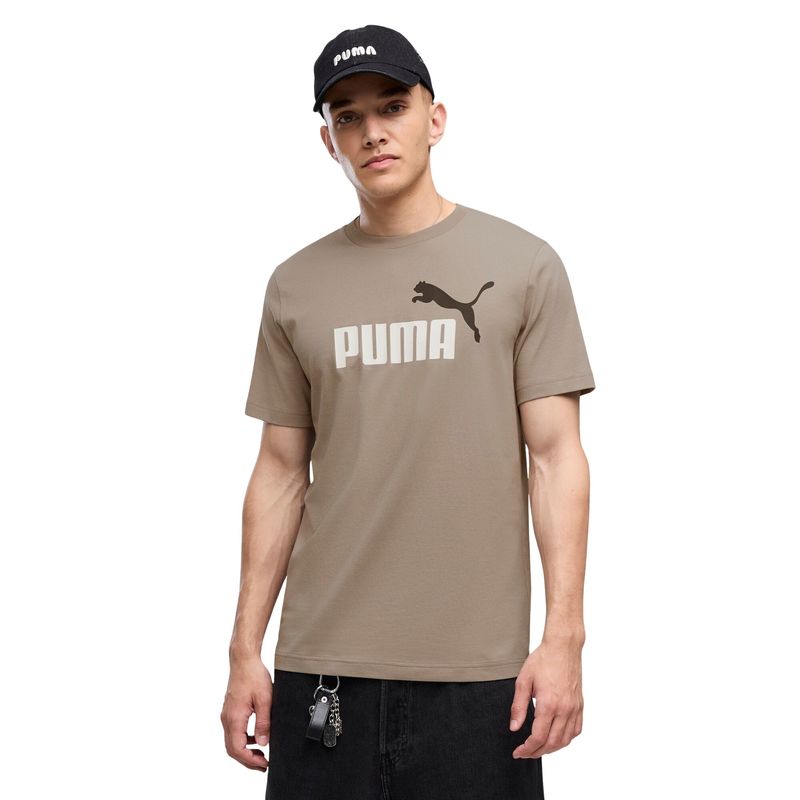 PUMA MEN'S ESSENTIALS 2 COLOUR NO. 1 LOGO MOUSE GREY TEE