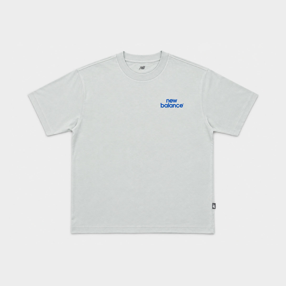 New Balance Men's Intelligent Tee in moss, front flat lay
