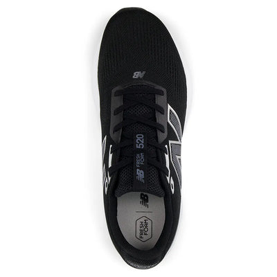 New Balance Men's 520 V 9 Black/White Running Shoes (Width 2e)