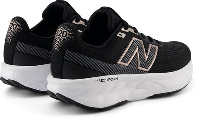 New Balance Women's 520 Fresh Foam V9 Black/White Running Shoes (Width D)