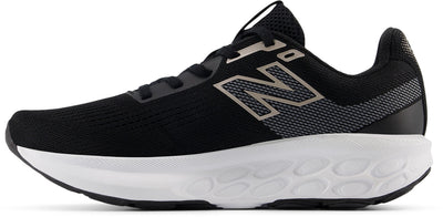 New Balance Women's 520 Fresh Foam V9 Black/White Running Shoes (Width D)