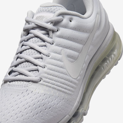 Nike Mens Air Max 2017 SE Pure Platinum/White upper detail