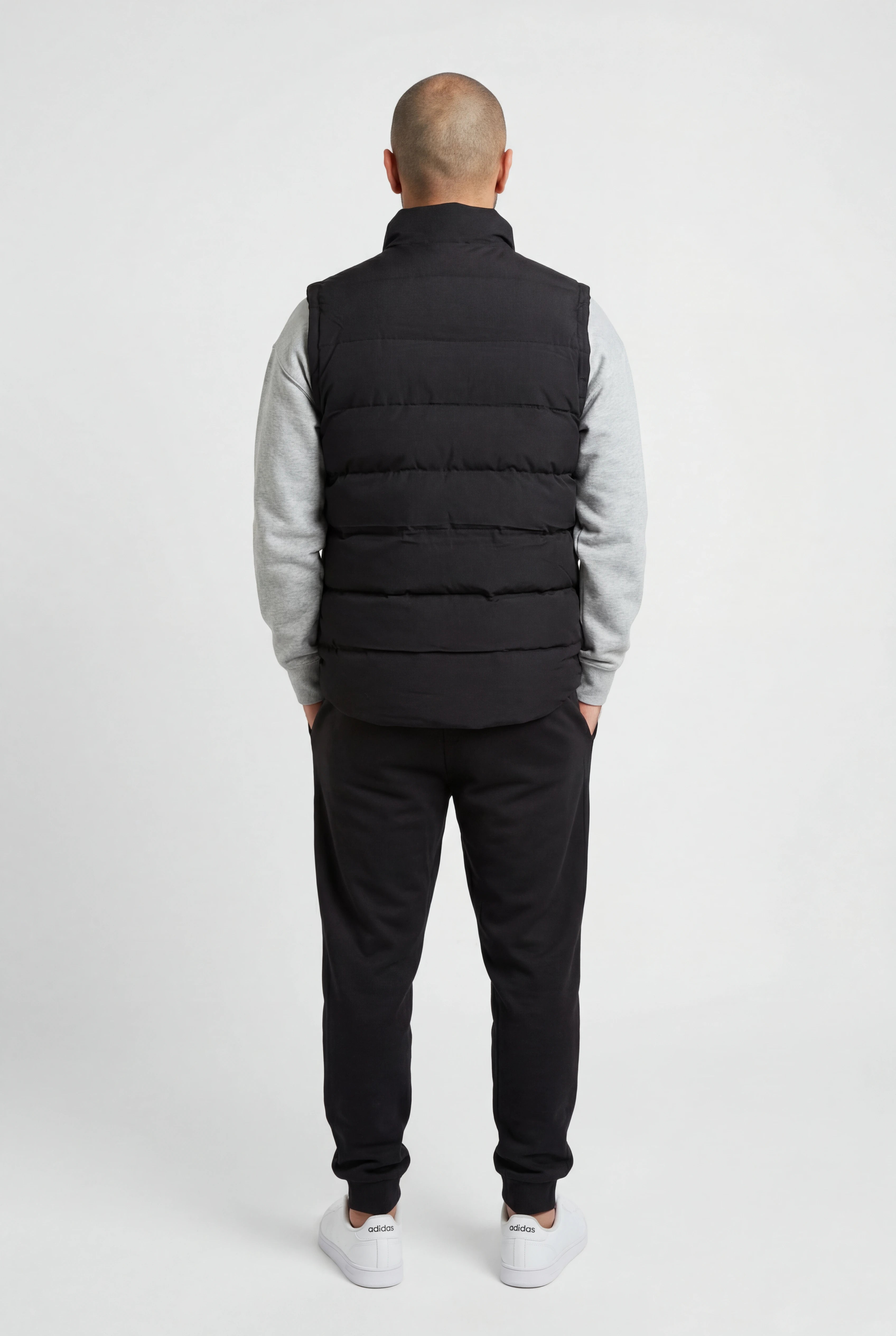 Insport Mens Black Puffer Vest