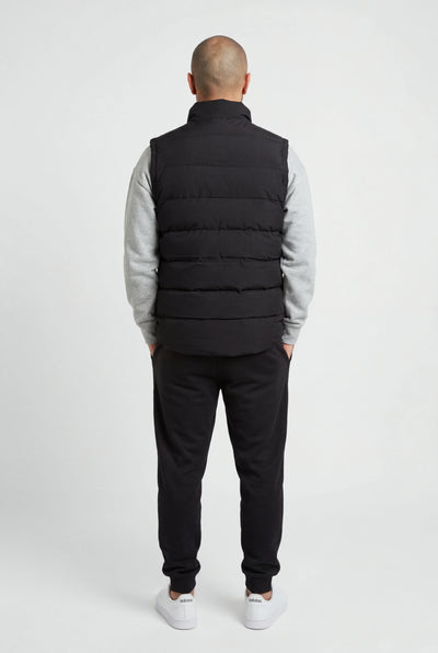 Insport Mens Black Puffer Vest