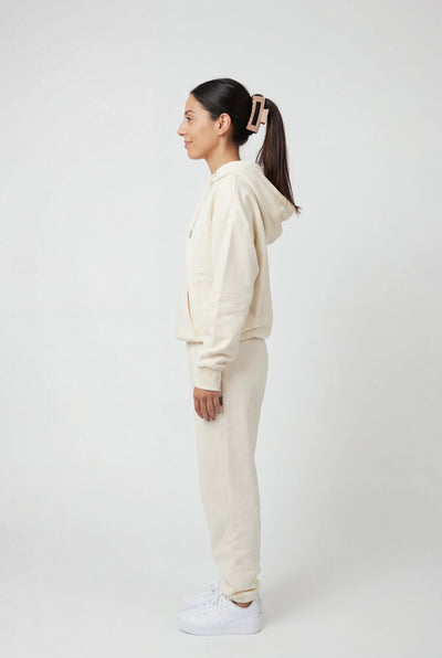 Insport Womens Mia Ivory Fleece Hoodie