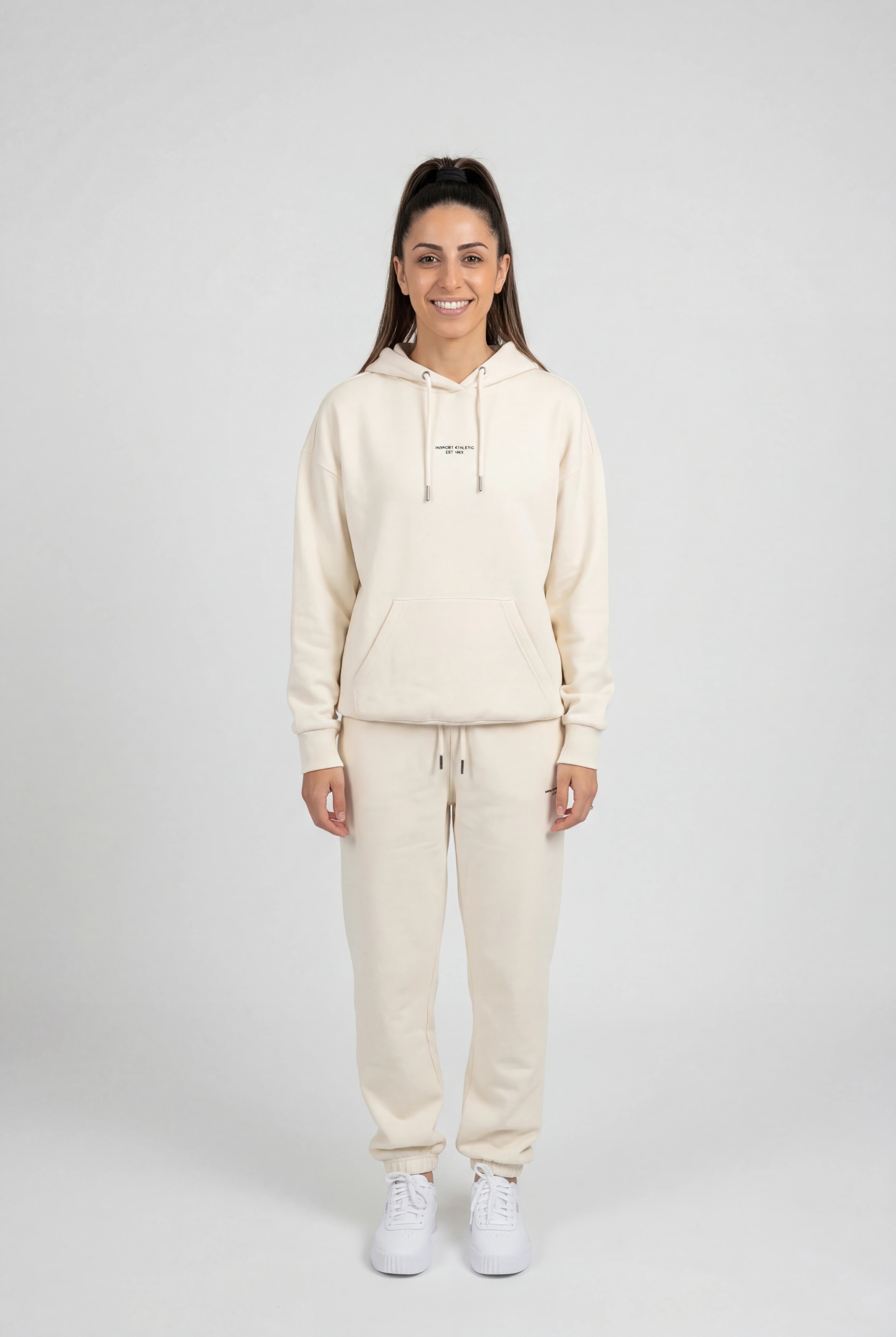 Insport Womens Mia Ivory Fleece Pant