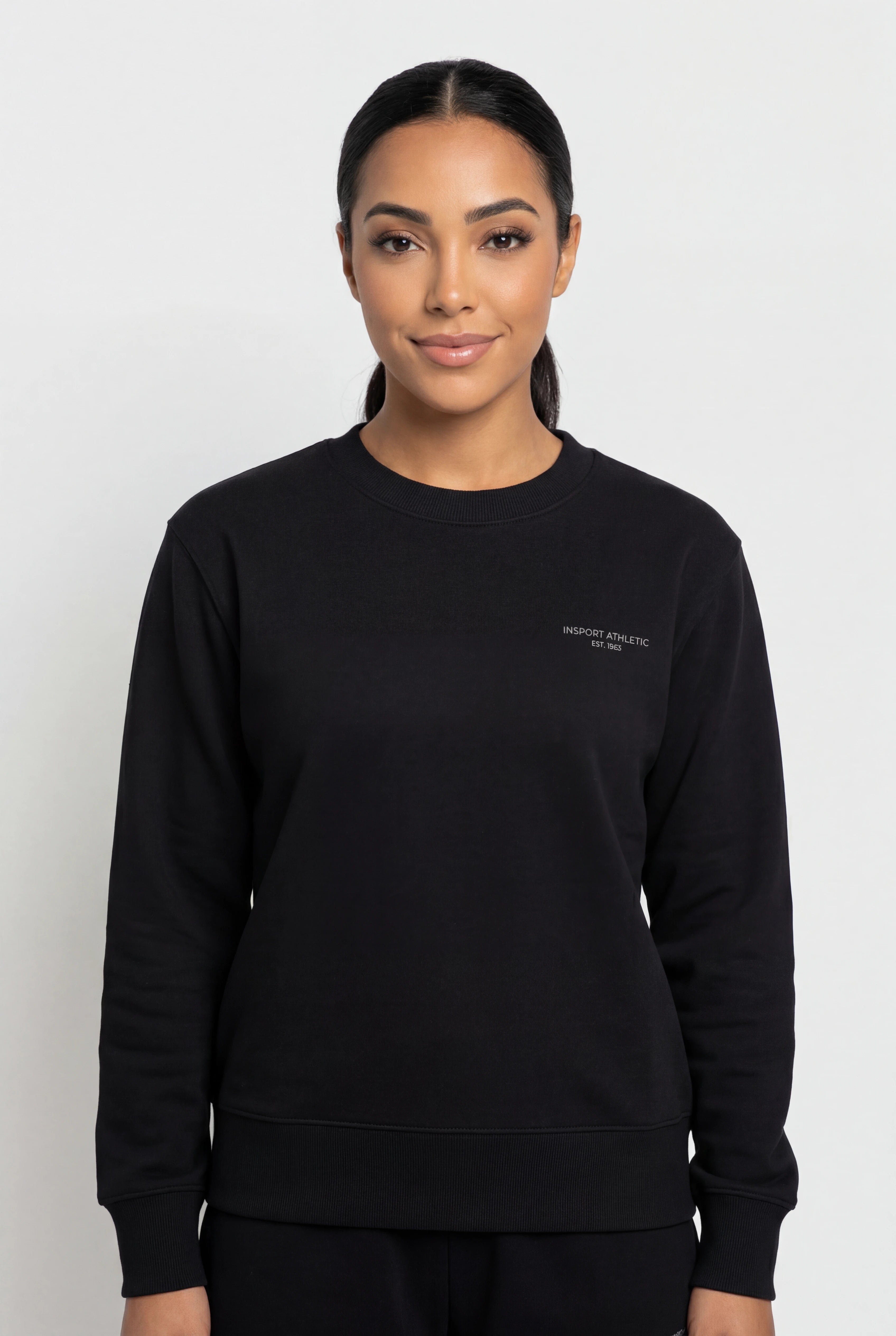 Ins Skyla Flc Crew Blk-W-W26