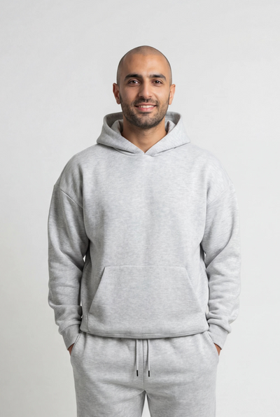 Insport Mens Denver Tech Grey Marle Hood