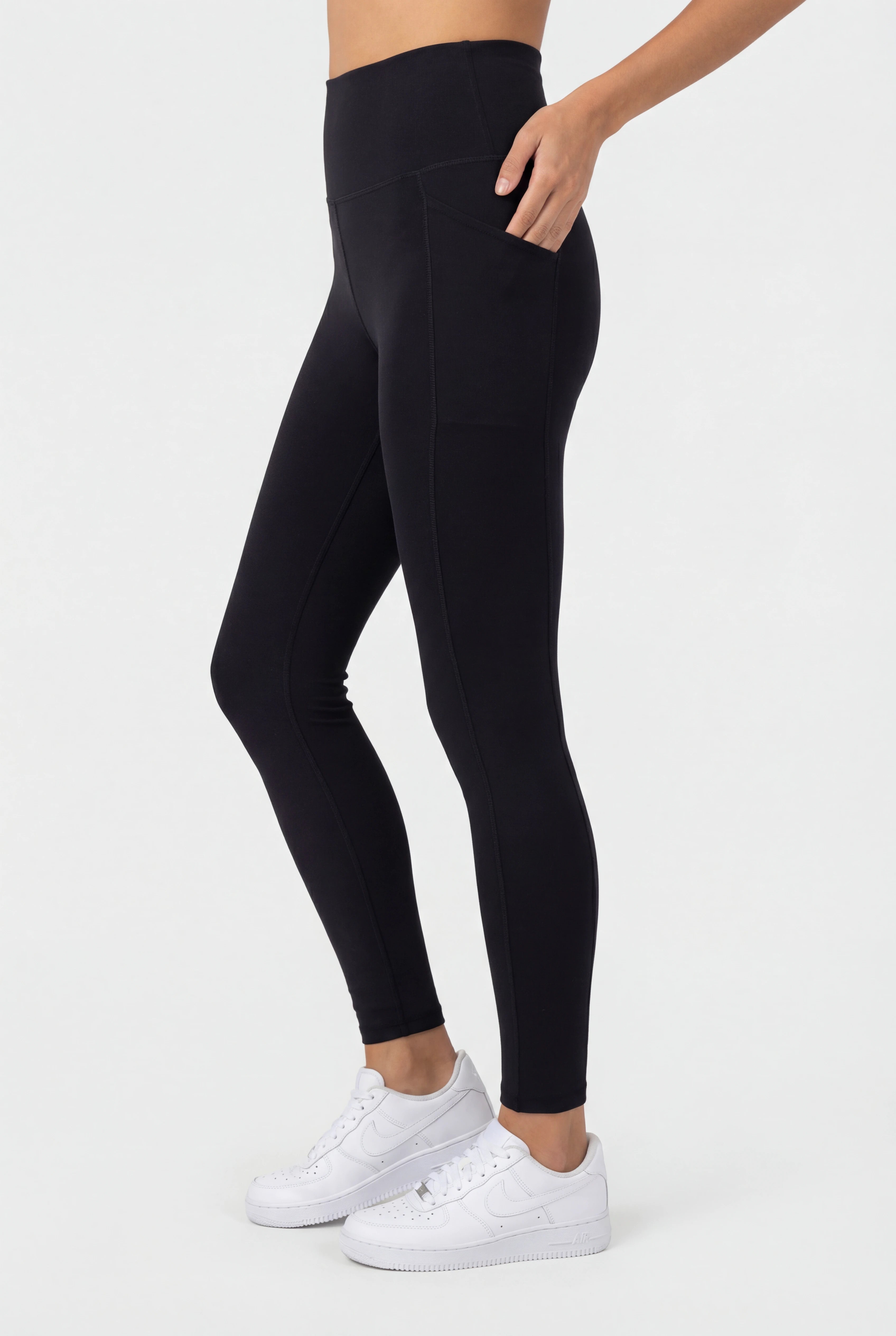 Insport Womens Black Pocket Tights