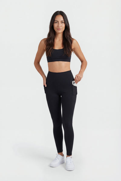 Insport Womens Black Pocket Tights
