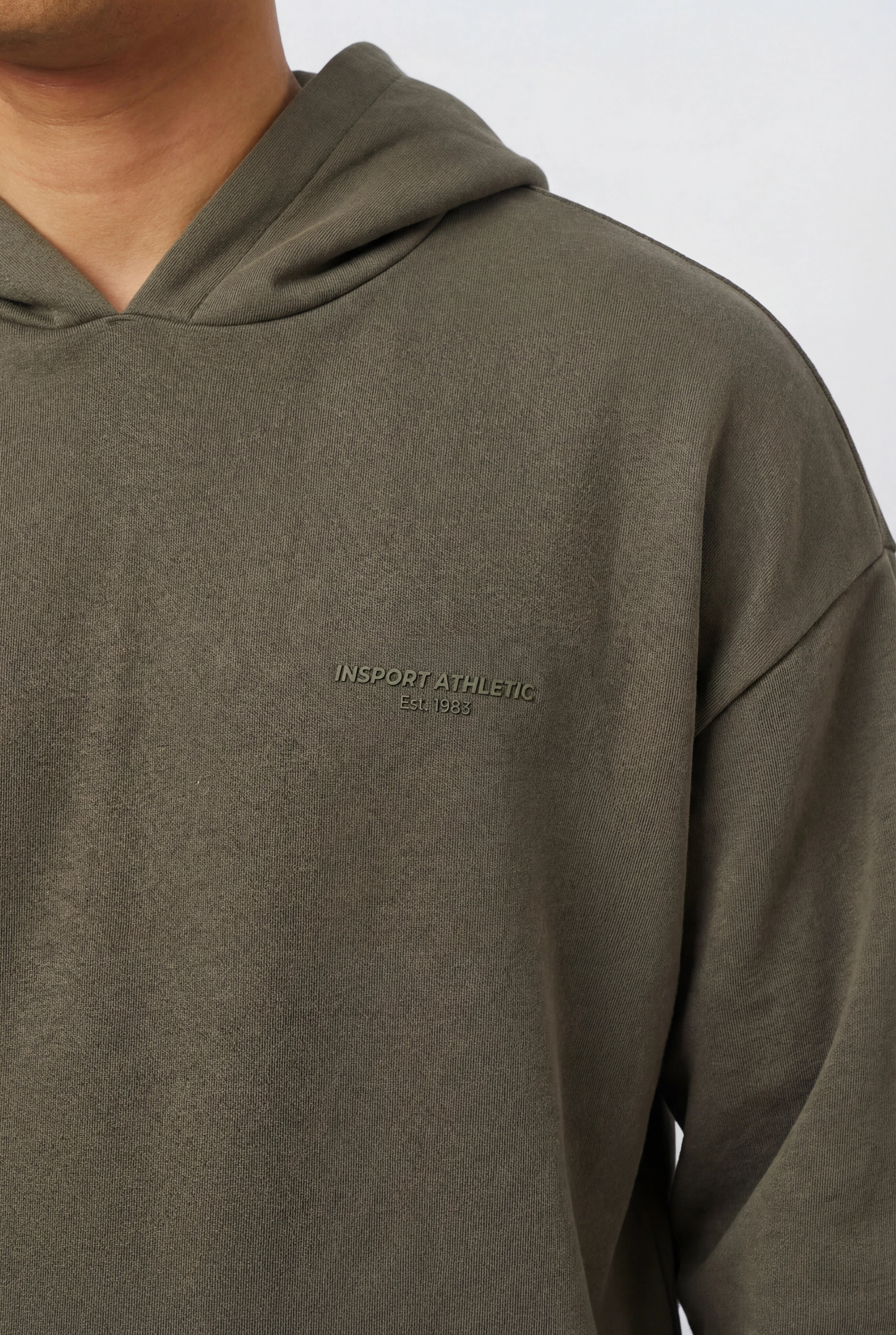 Insport Mens Dencer Tech Moss Green Hood