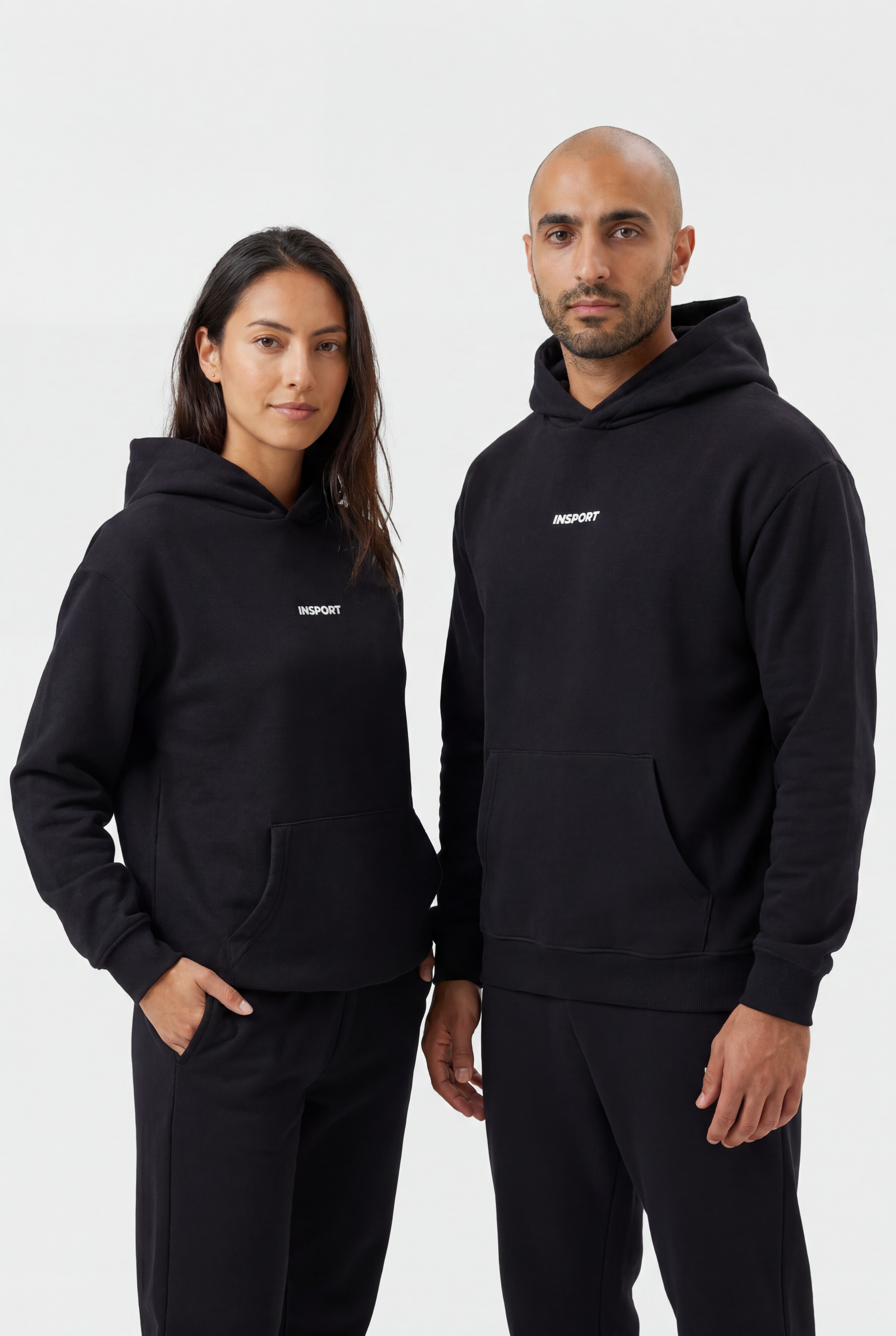 Insport Unisex Frankie Hood Black