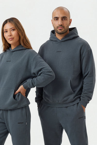 Insport Unisex Frankie Carbon Blue Hood