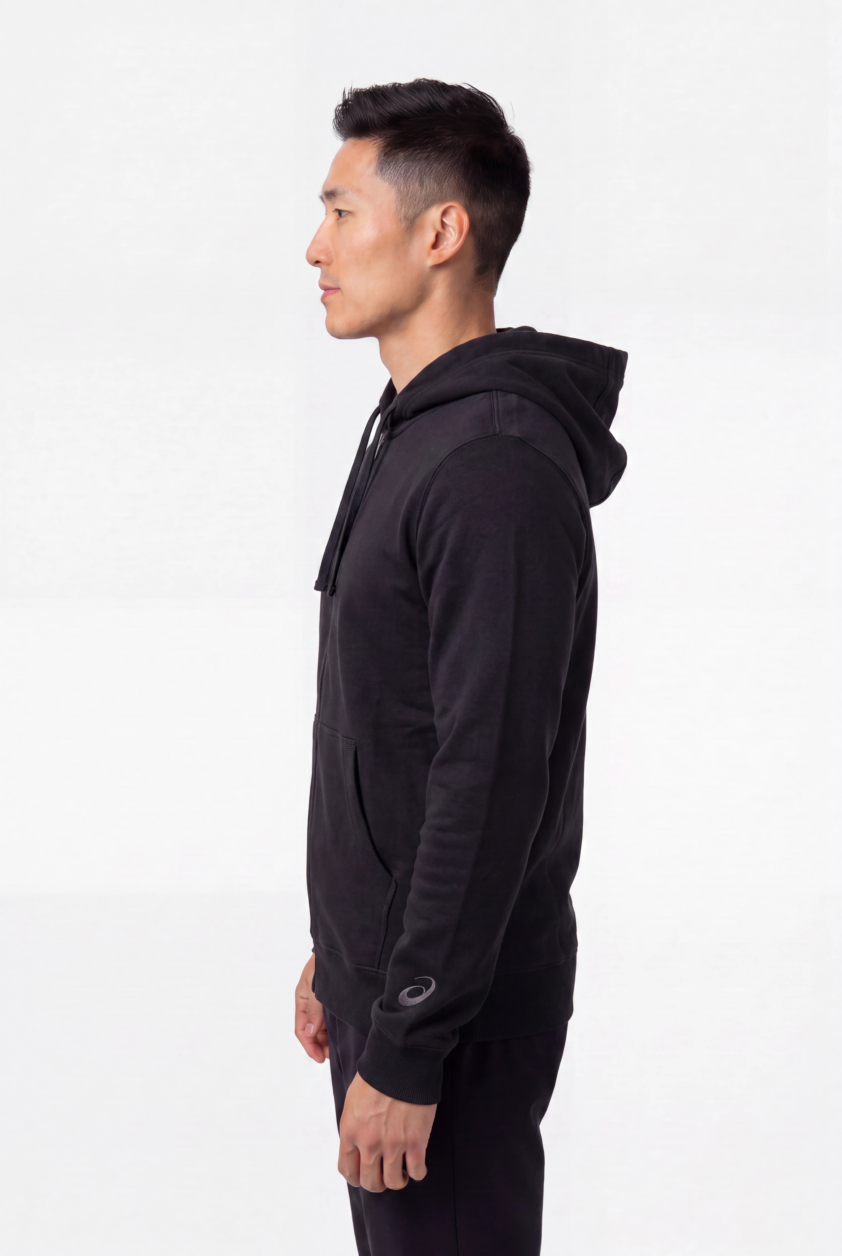 Asics Men's Fleece Black Hoodie