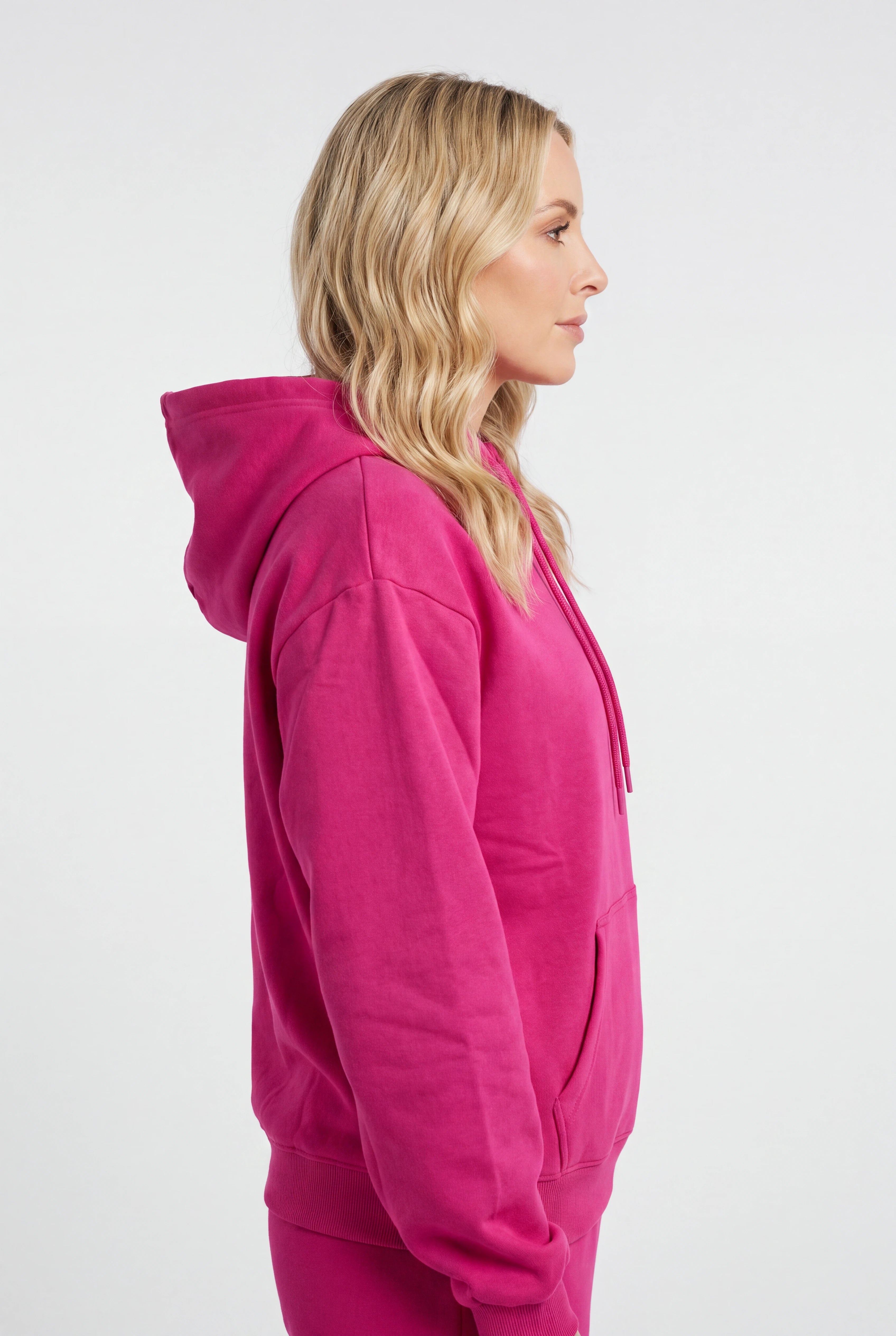 Russell Womens USA 1902 Lipstick Pink Hoodie