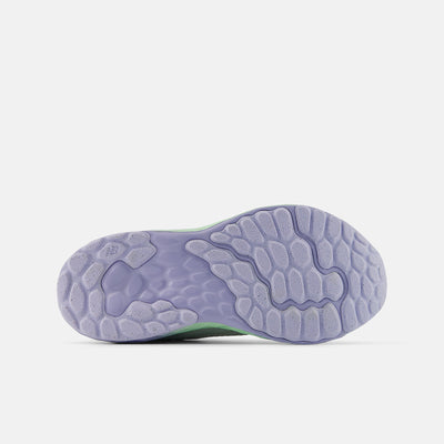 New Balance Kid's Hook N' Loop Fresh Foam Arishi V4 Grey/Jade Running Shoes