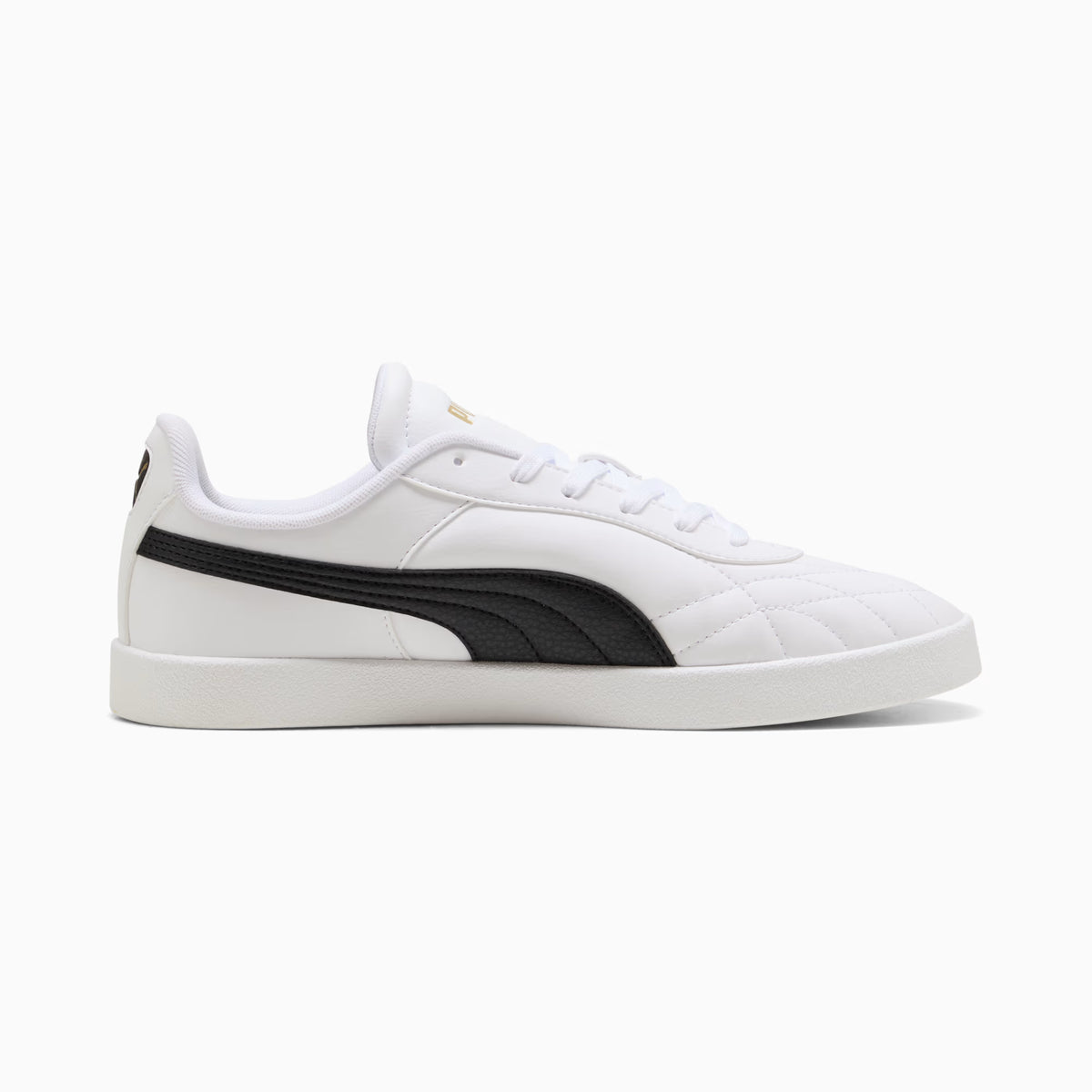 PUMA MEN'S CLUB II INDOOR WHITE/BLACK SNEAKER SHOES