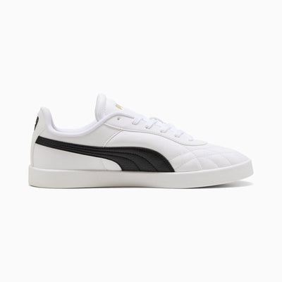 PUMA MEN'S CLUB II INDOOR WHITE/BLACK SNEAKER SHOES