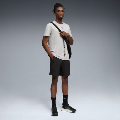PUMA MEN'S ESSENTIALS TRAIN ALL DAY GREY HEATHER TEE