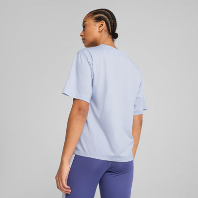 Puma Women's Train All Day Essentials Heather Blue Tee