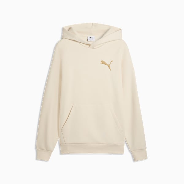 Puma Men's Essentials Elevated Cat Logo Relaxed Alpine Snow Hoodie