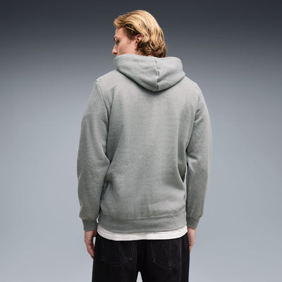 PUMA MEN'S ESSENTIALS NO. 1 LOGO FLEECE GREY HOODIE