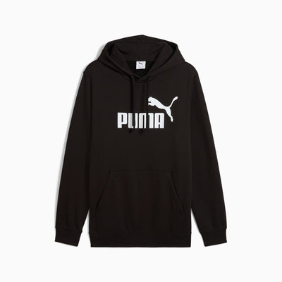 PUMA MEN'S ESSENTIALS NO. 1 LOGO FLEECE BLACK HOODIE
