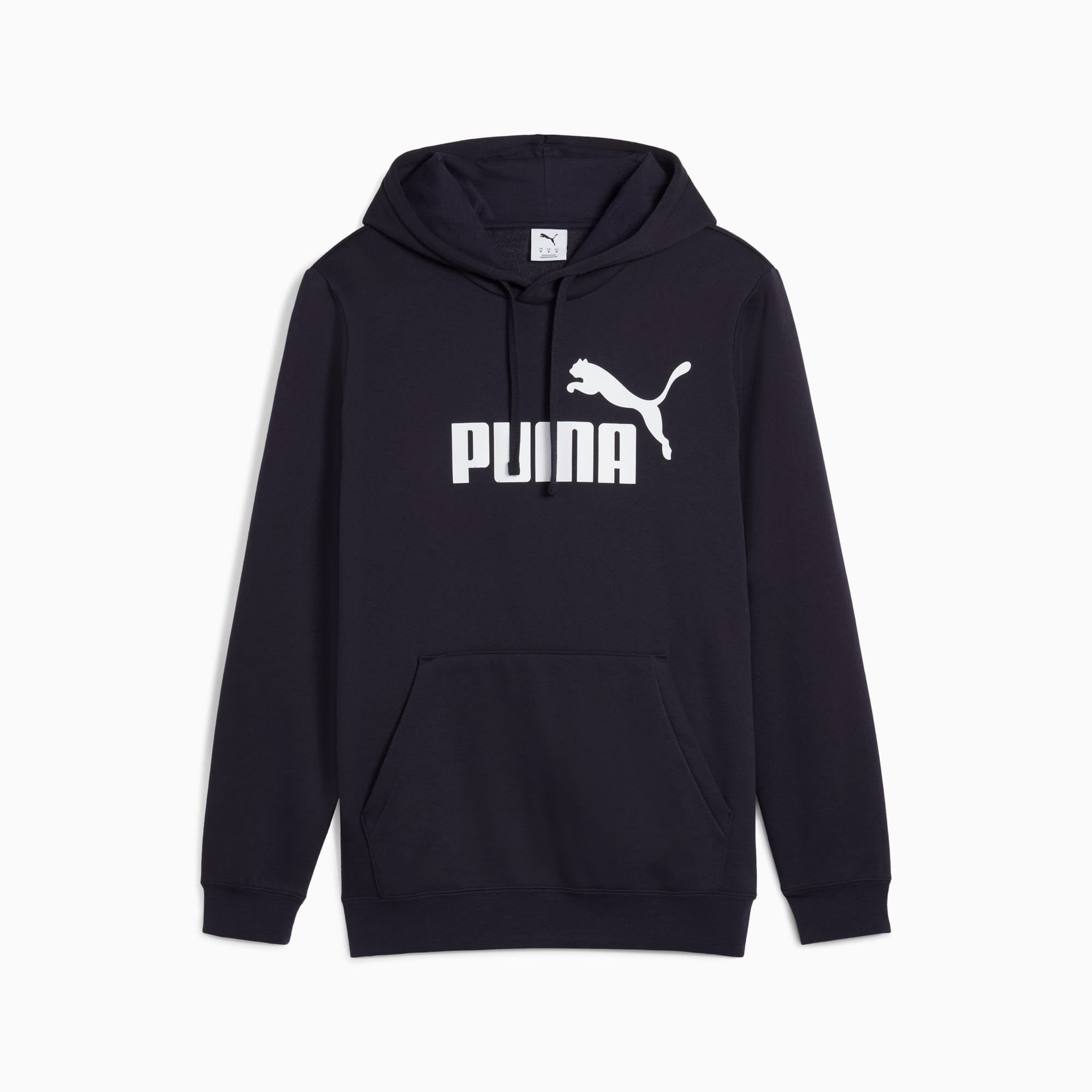 PUMA MEN'S ESSENTIALS NO. 1 LOGO FLEECE NAVY HOODIE