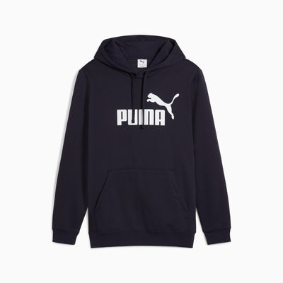 PUMA MEN'S ESSENTIALS NO. 1 LOGO FLEECE NAVY HOODIE