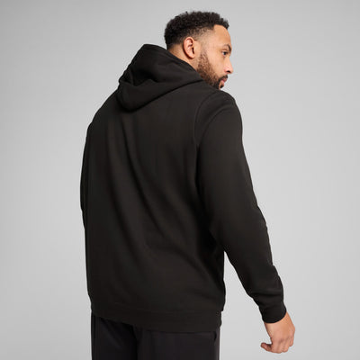 PUMA MEN'S ESSENTIALS NO. 1 LOGO FLEECE BLACK HOODIE