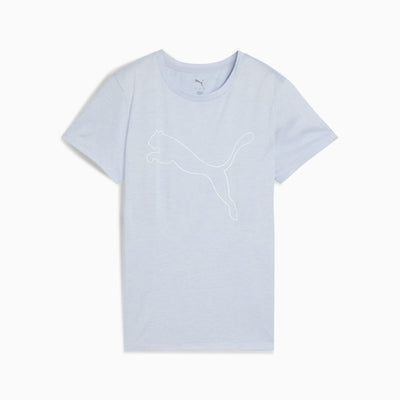 Puma Women's Essentials Logo Blue Tee