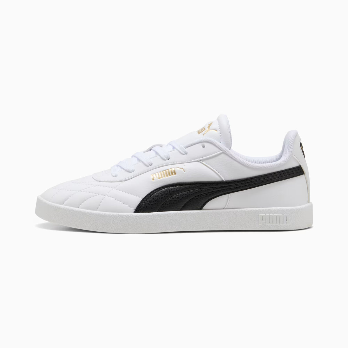 PUMA MEN'S CLUB II INDOOR WHITE/BLACK SNEAKER SHOES