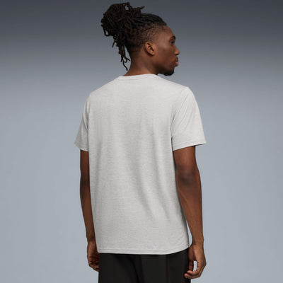 PUMA MEN'S ESSENTIALS TRAIN ALL DAY GREY HEATHER TEE