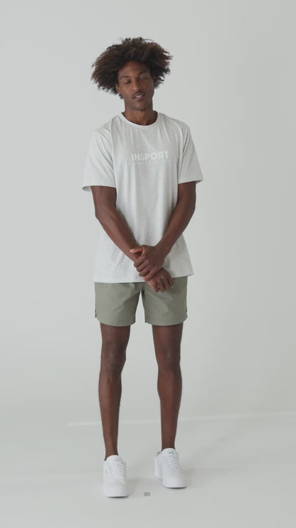 Insport Men's Bondi Gym Military Green Shorts