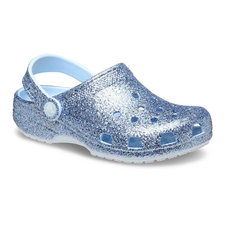 Crocs Kid's Classic Blue Glitter Clog