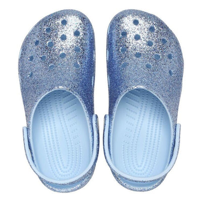 Crocs Kid's Classic Blue Glitter Clog