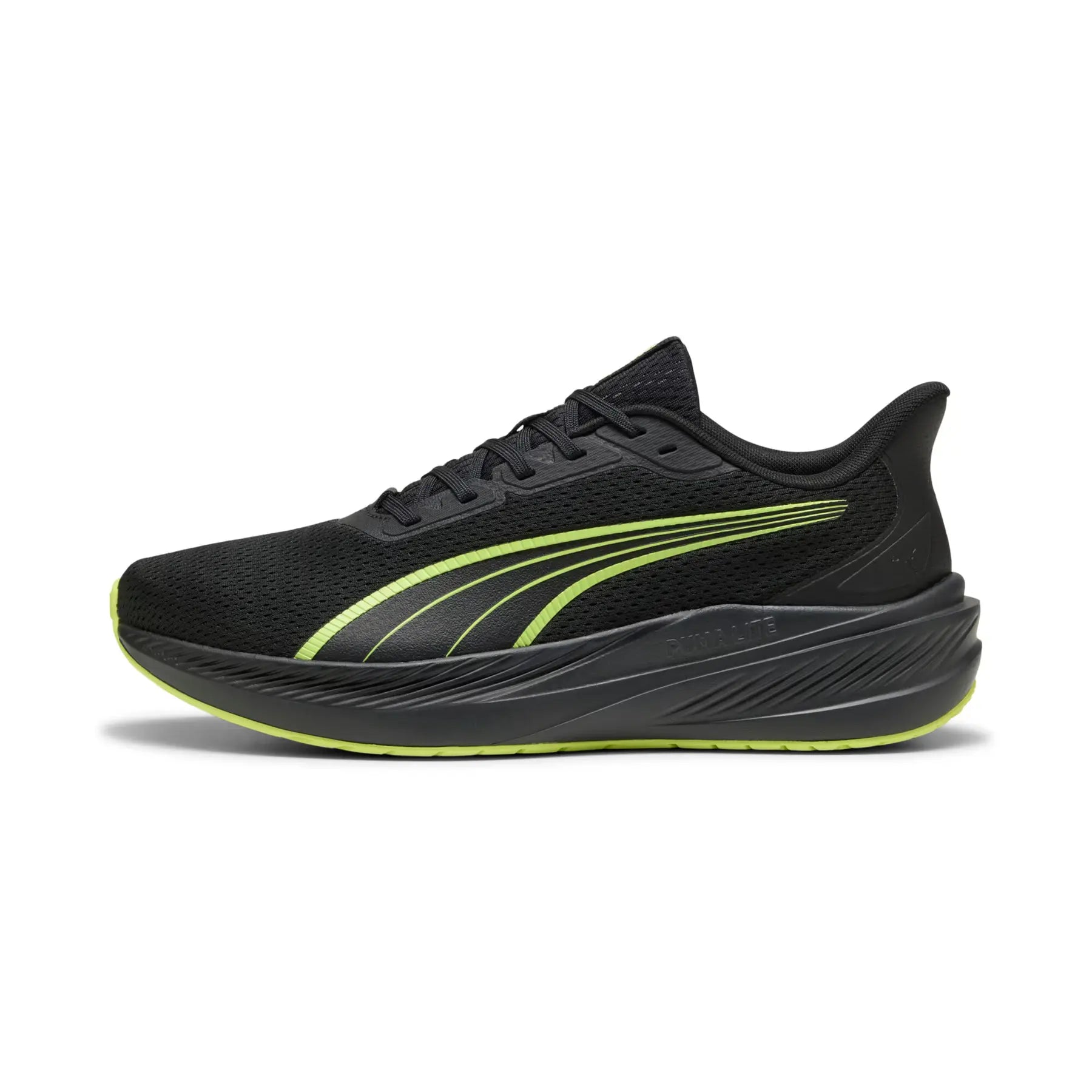 PUMA MEN'S DASHER LITE BLACK/LIME RUNNING SHOES