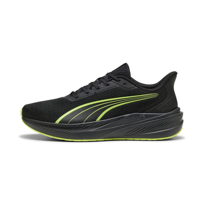 PUMA MEN'S DASHER LITE BLACK/LIME RUNNING SHOES
