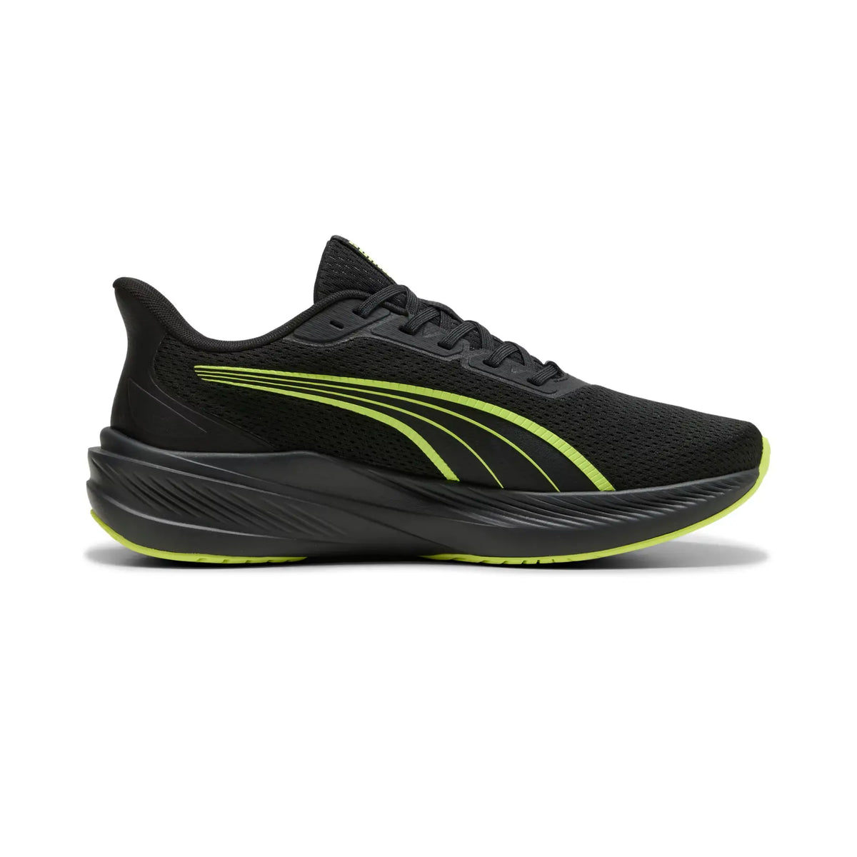 PUMA MEN'S DASHER LITE BLACK/LIME RUNNING SHOES