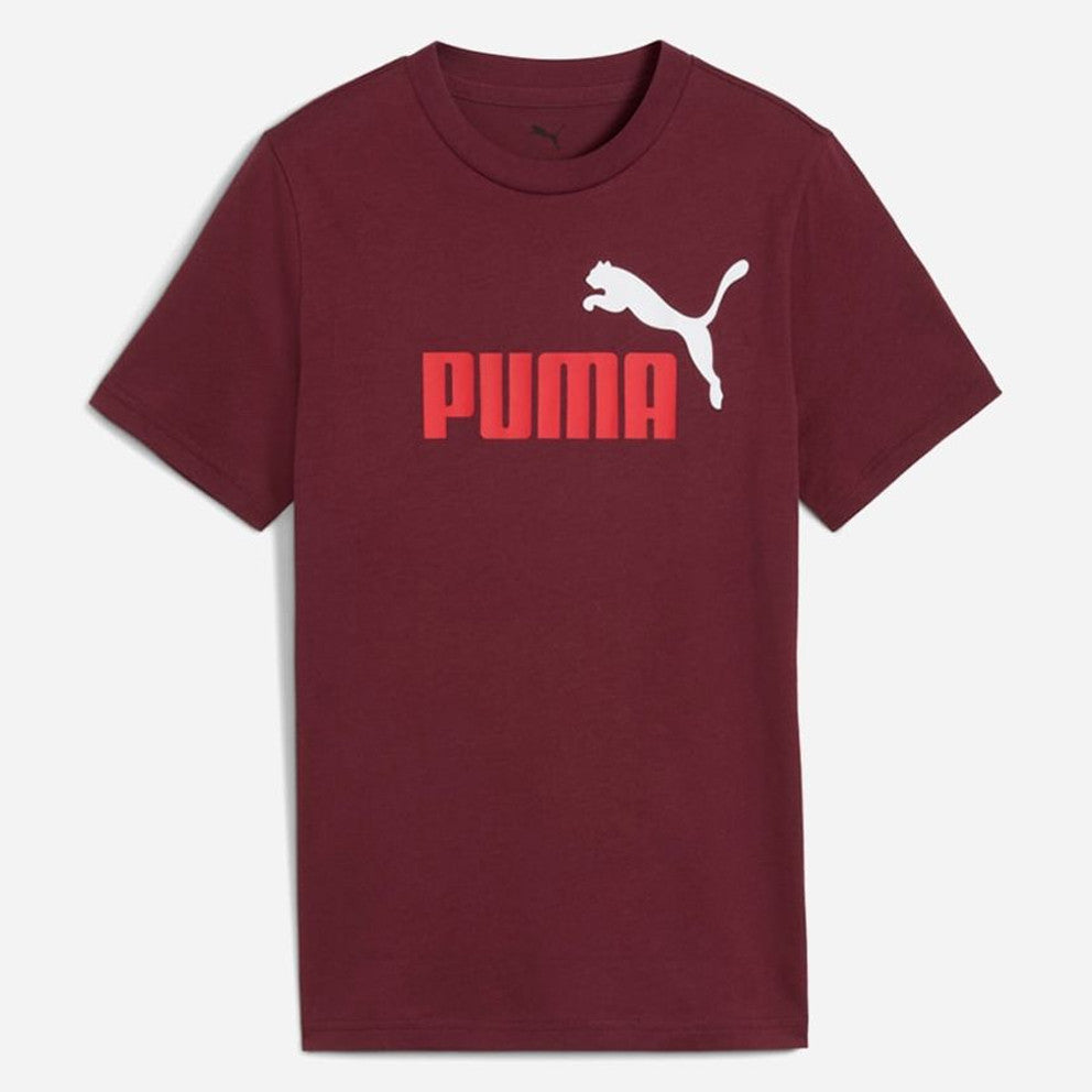 Puma Kid's Essentials 2 Colour Logo Ruby Tee