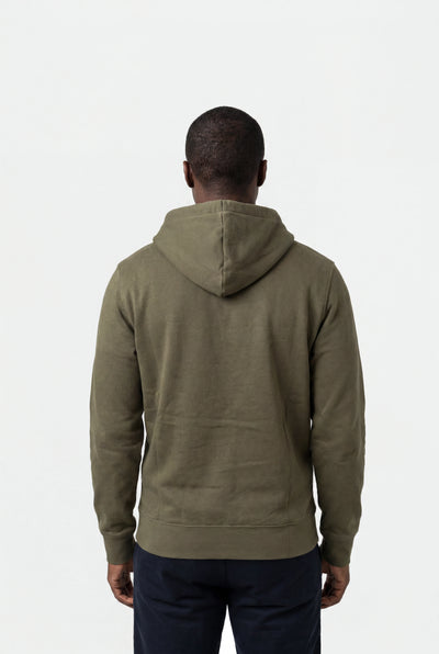 Puma Men's Essentials Big Logo Fleece Olive Green Hoodie
