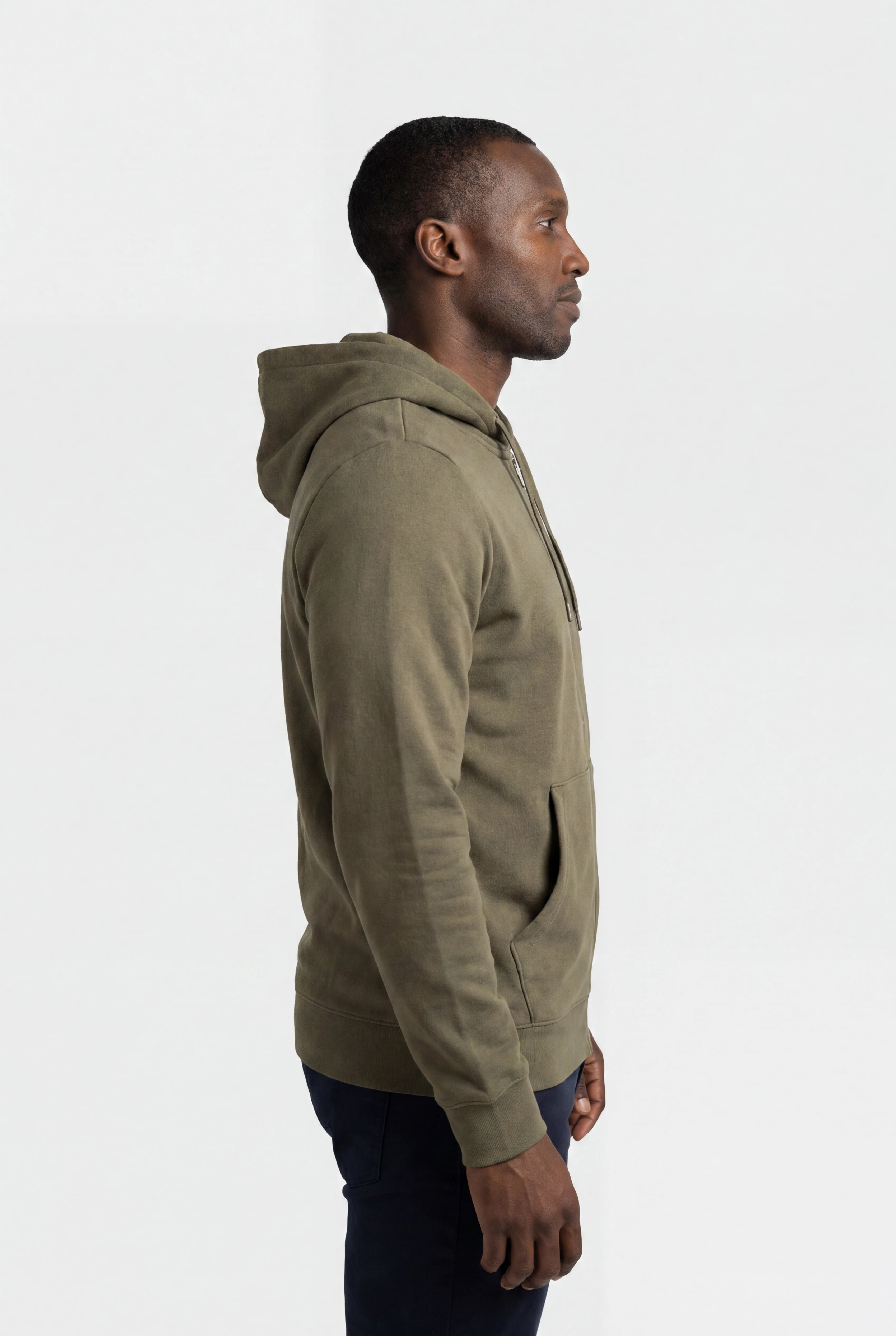 Puma Men's Essentials Big Logo Fleece Olive Green Hoodie
