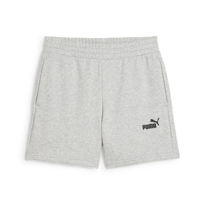 Puma Women's Essentials Logo French Terry Grey Short