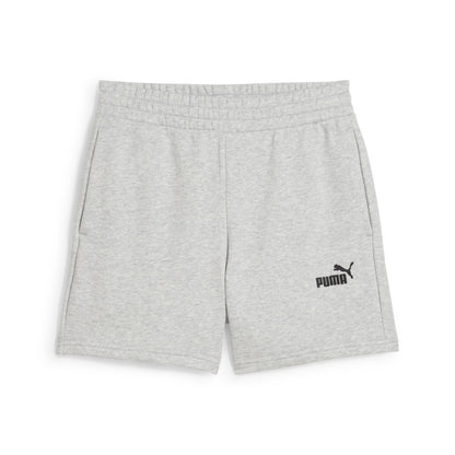 Puma Women's Essentials Logo French Terry Grey Short