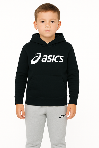 Asics Kids Fleece Black Hoodie
